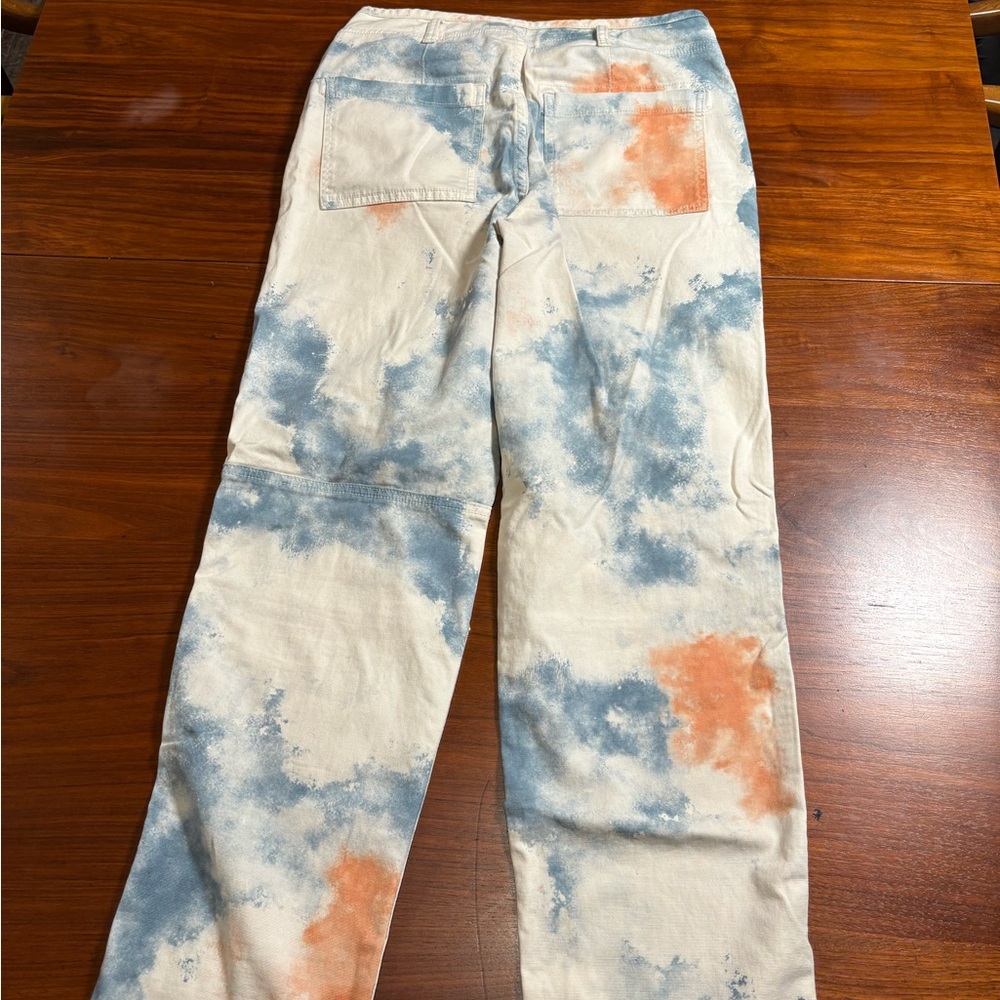Anthropologie Pilcro 27 The Wanderer Pants Tie Dye Button Fly - Picture 3 of 7
